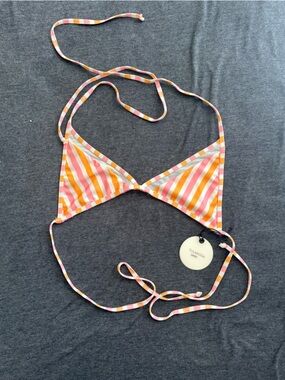 NWT Revolve Tularosa Striped Triangle Swim Top